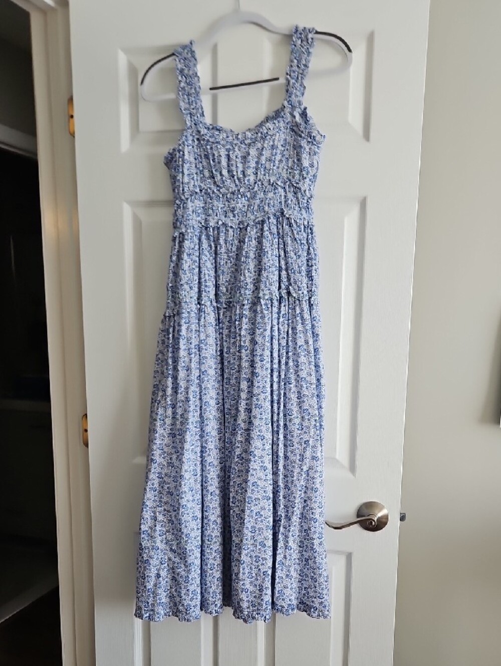 Blue Floral Doen x Gap Midi Dress - Picture 4 of 4